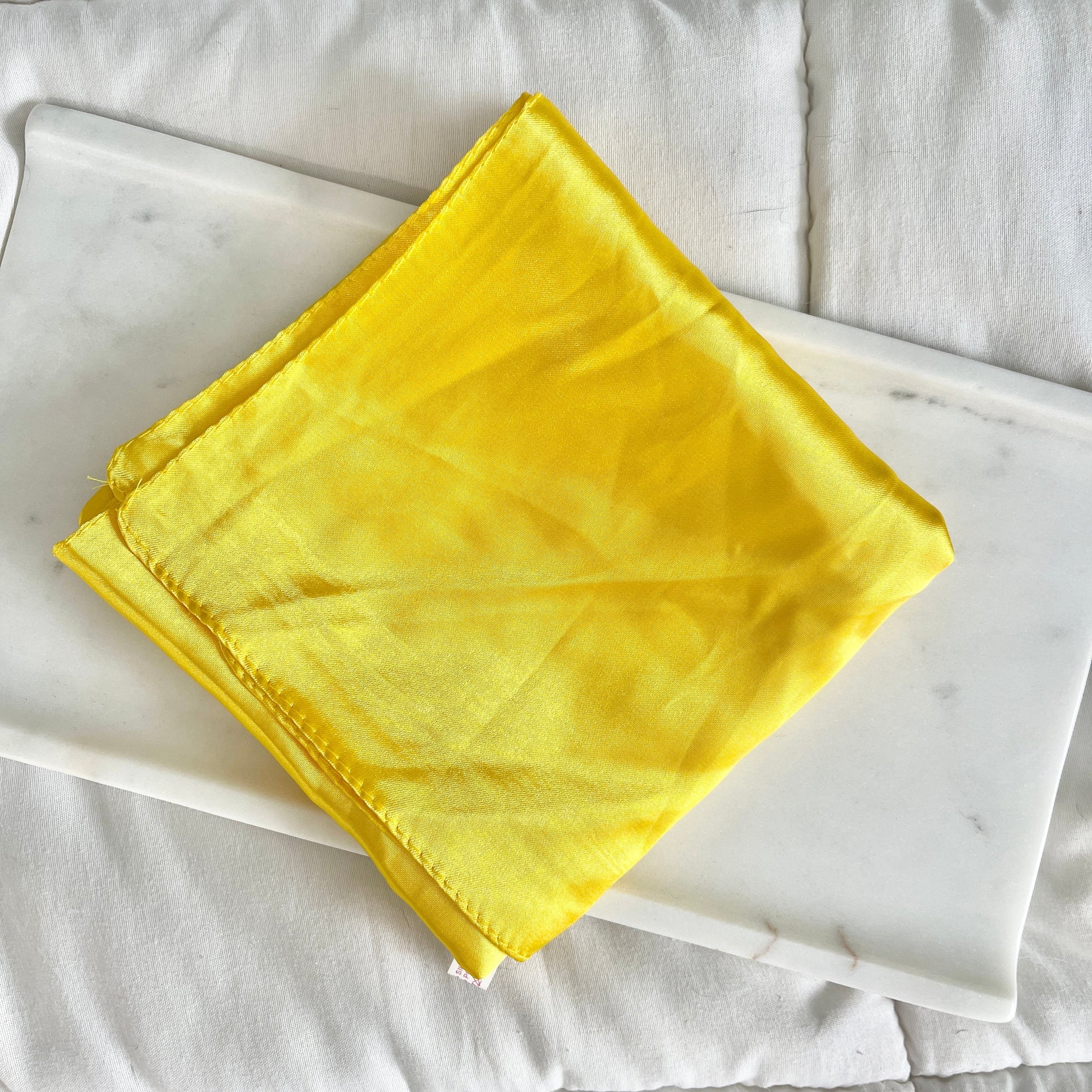 Yellow Summer Silk Scarf